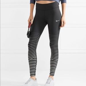 NIKE Epic Lux Metallic Striped Dri-fit Stretch Leggings